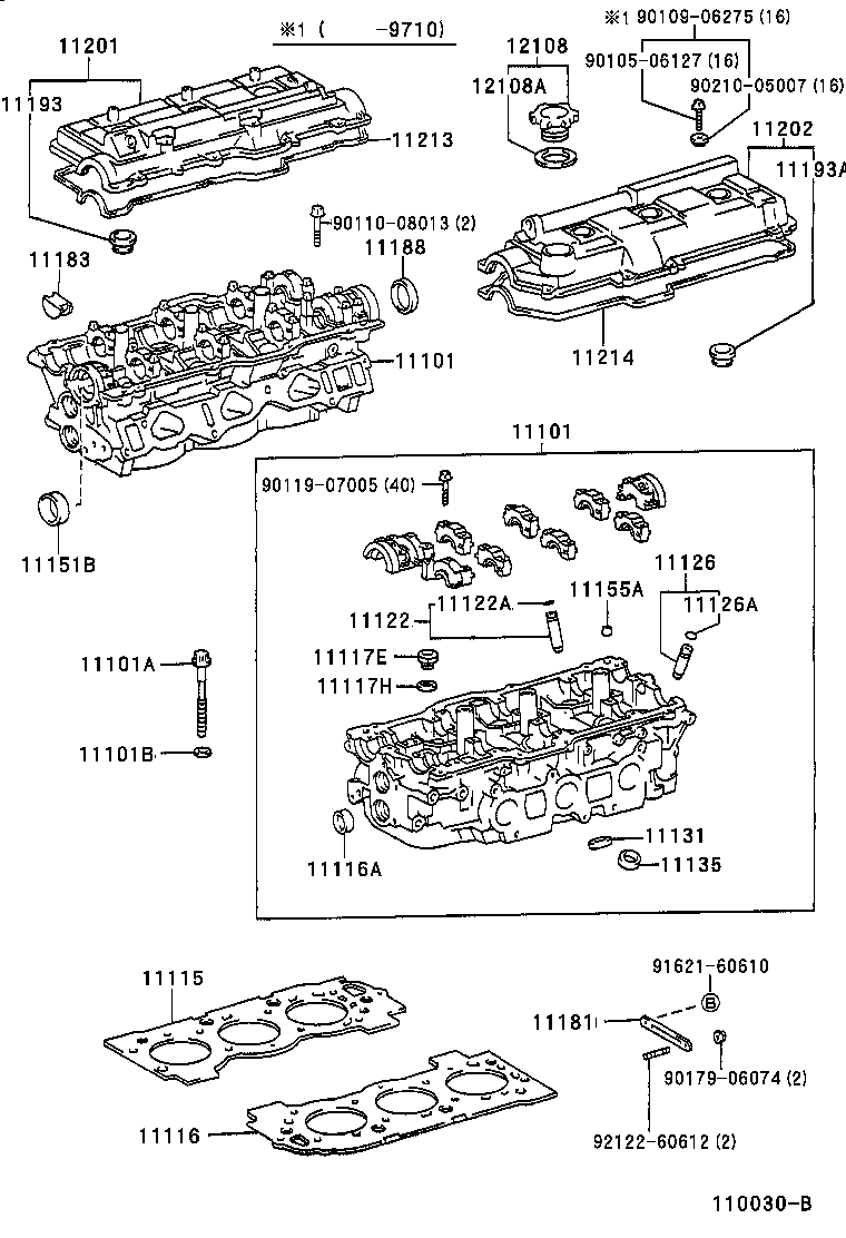 11101-79075 HEAD SUB-ASSY, CYLINDER product image
