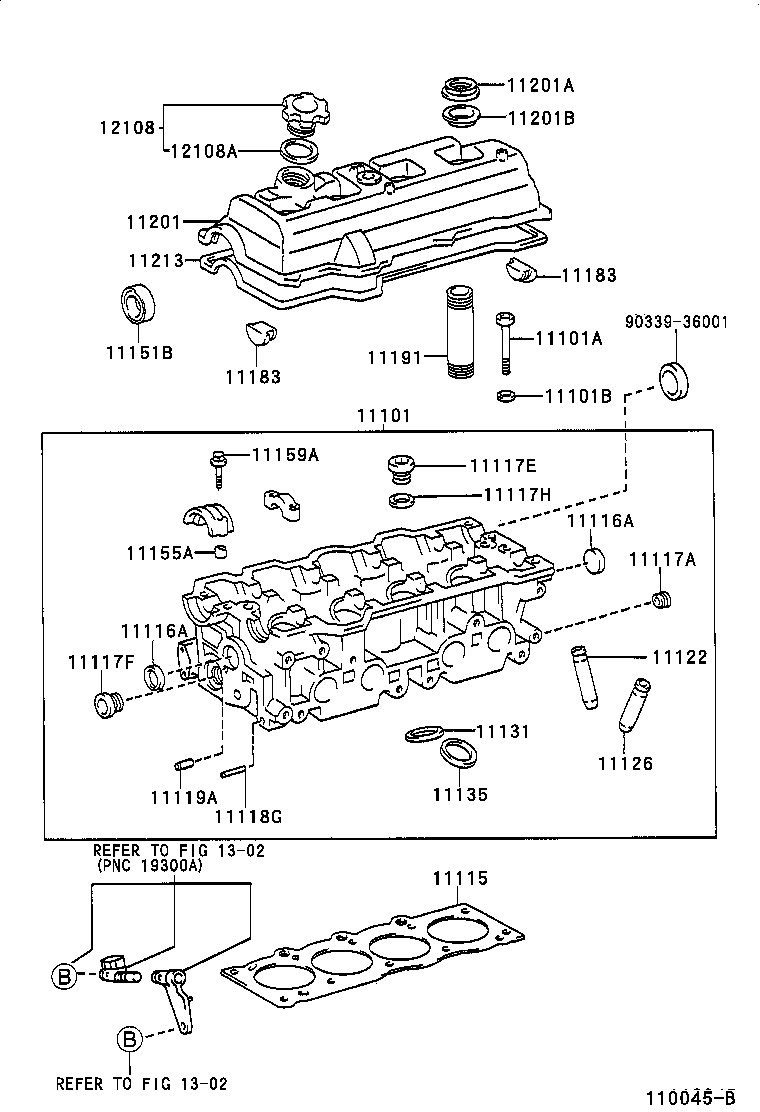 11101-09100 HEAD SUB-ASSY, CYLINDER product image