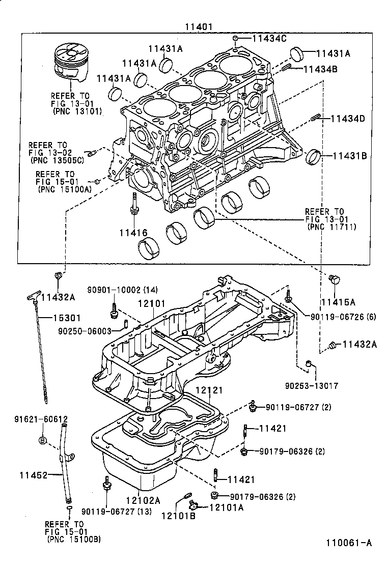 90341-10002 PLUG, W/HEAD STRAIGHT SCREW, NO.1(FOR CYLINDER BLOCK) product image