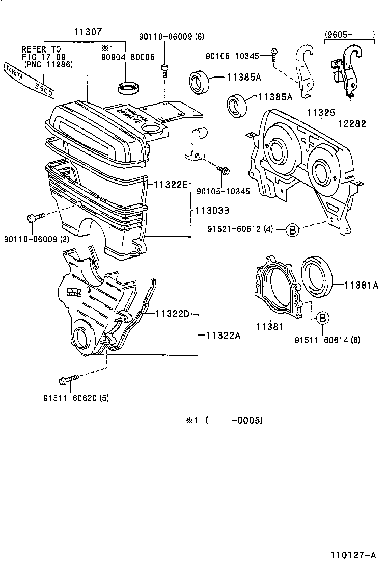 11304-46020 COVER, SUB-ASSY, TIMING BELT, NO.3 product image