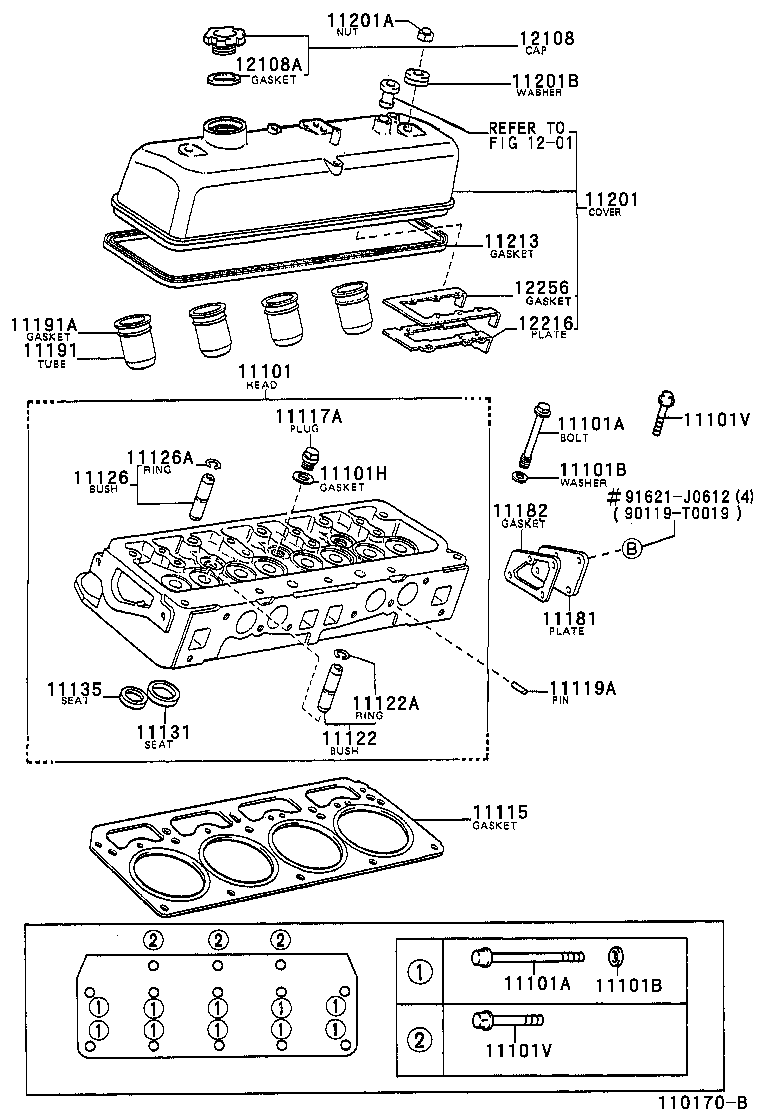 11101-05010 HEAD SUB-ASSY, CYLINDER product image
