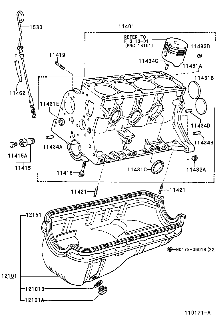 11401-69856 BLOCK SUB-ASSY, CYLINDER product image