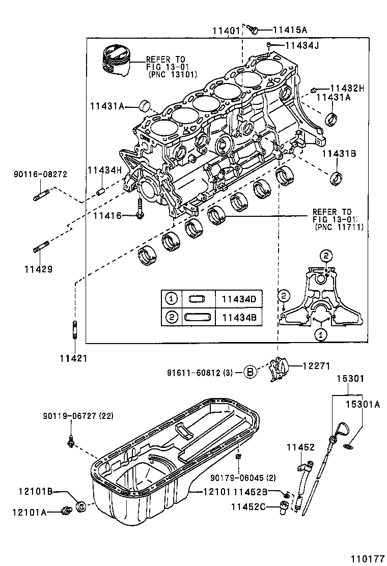 12111-46112 PAN SUB-ASSY, OIL product image