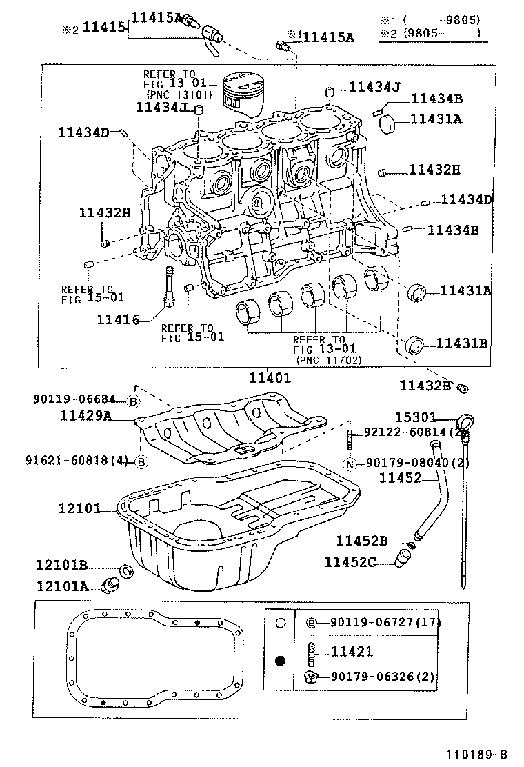 11401-69856 BLOCK SUB-ASSY, CYLINDER product image