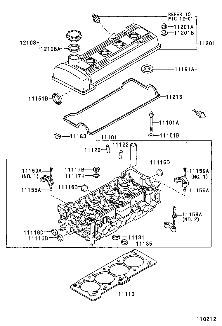 11115-02040 GASKET, CYLINDER HEAD product image