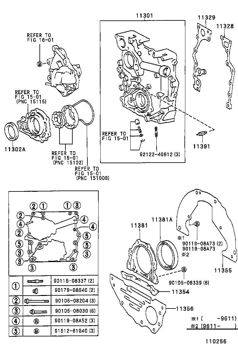 90311-88001 SEAL, ENGINE REAR OIL product image
