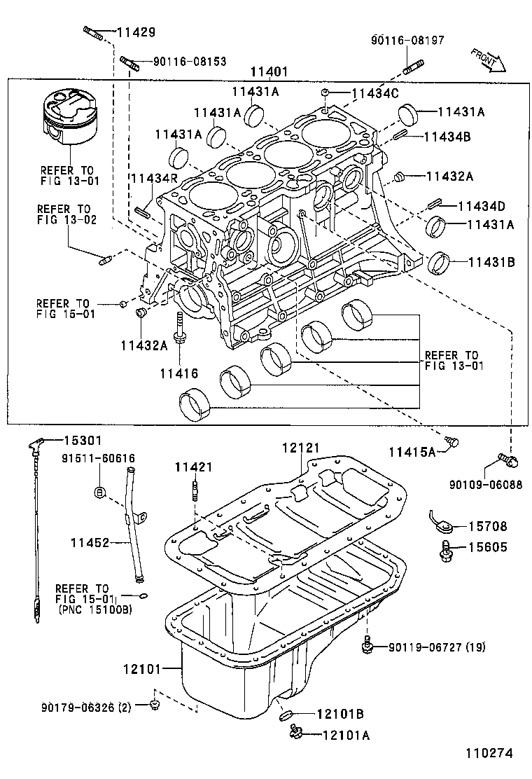 11401-69476 BLOCK SUB-ASSY, CYLINDER product image