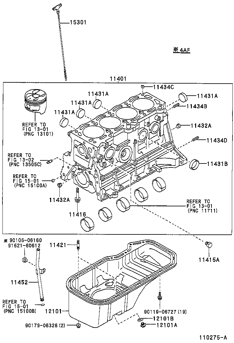11401-69696 BLOCK SUB-ASSY, CYLINDER product image