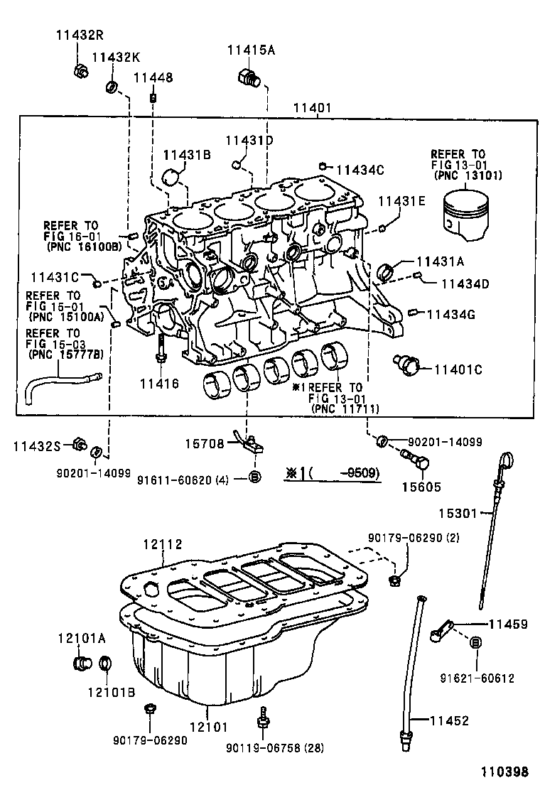 11401-69476 BLOCK SUB-ASSY, CYLINDER product image