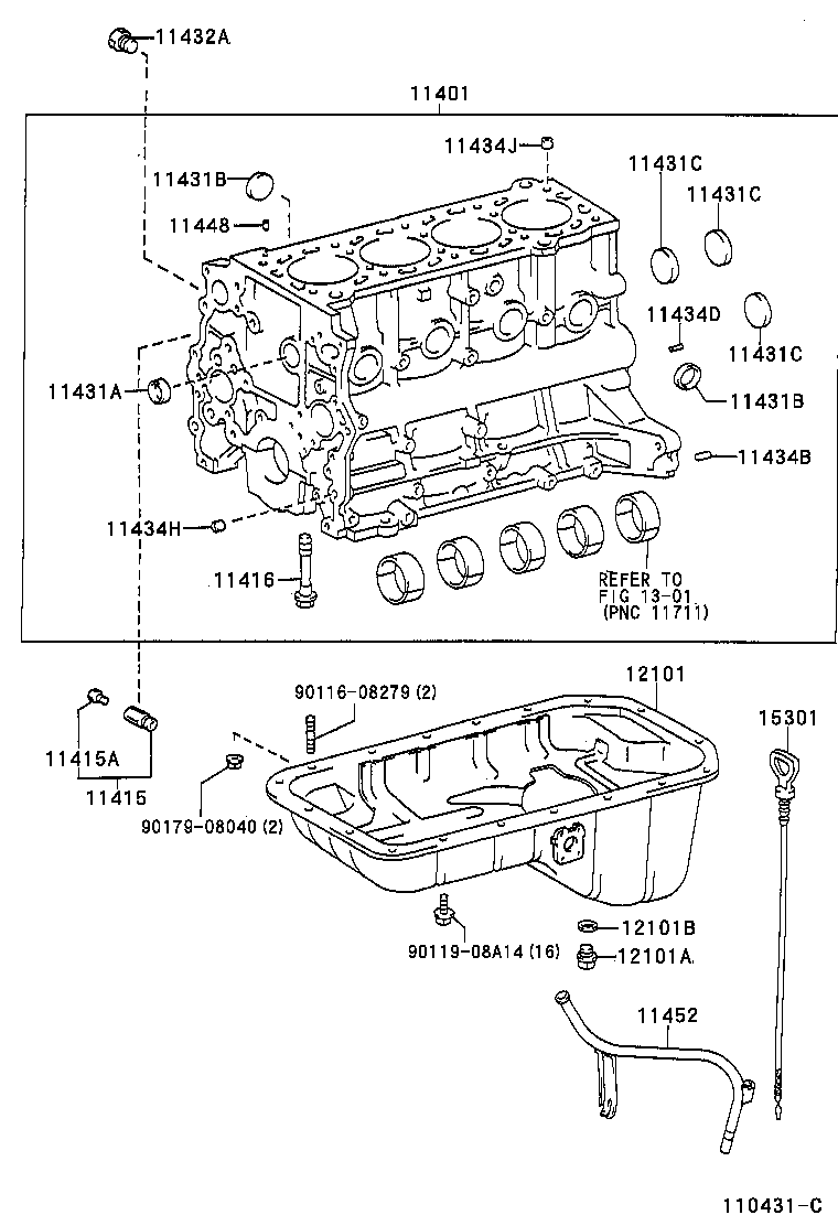 11452-67040 GUIDE, OIL LEVEL GAGE product image