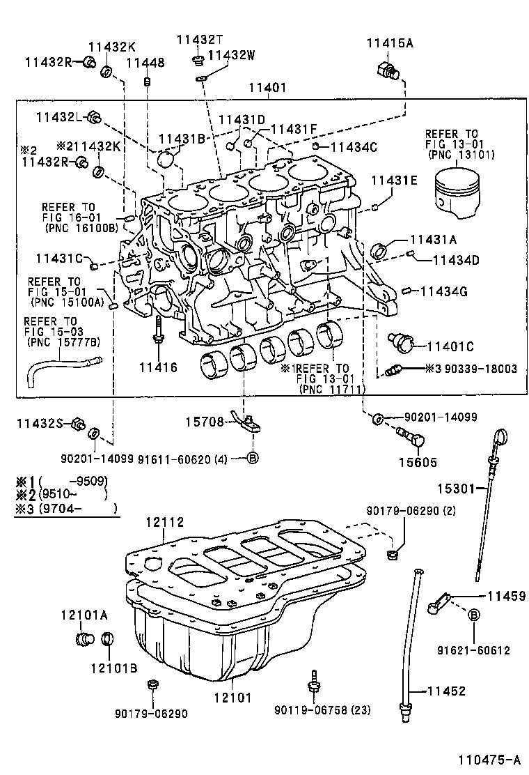 11401-69476 BLOCK SUB-ASSY, CYLINDER product image