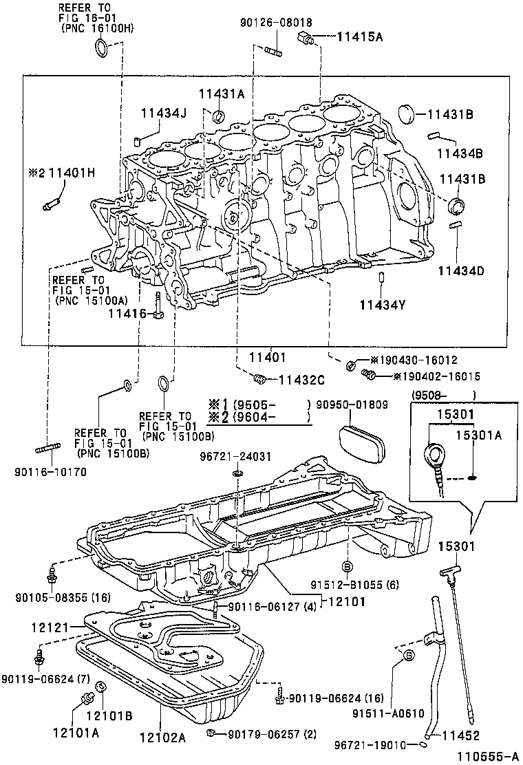 12102-46031 PAN SUB-ASSY, OIL, NO.2 product image