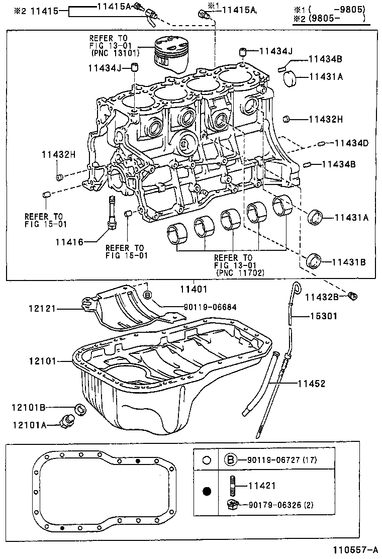 11401-79515 BLOCK SUB-ASSY, CYLINDER product image