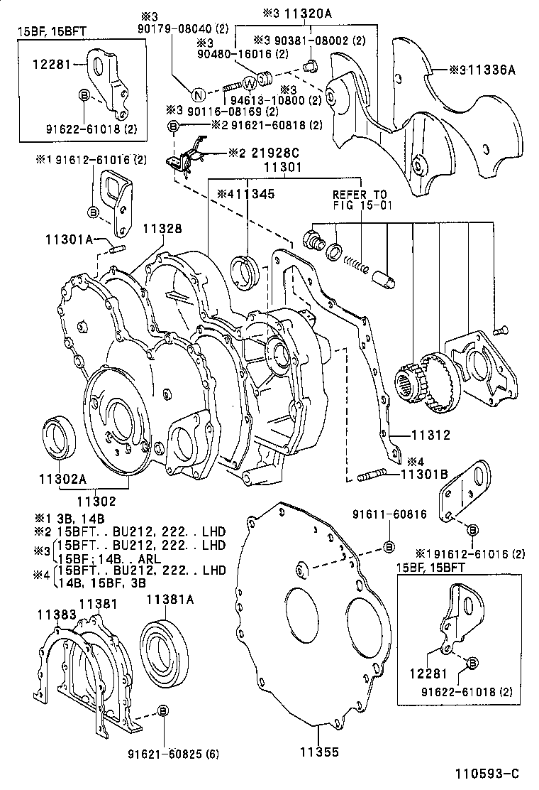 11301-58040 CASE SUB-ASSY, TIMING GEAR product image
