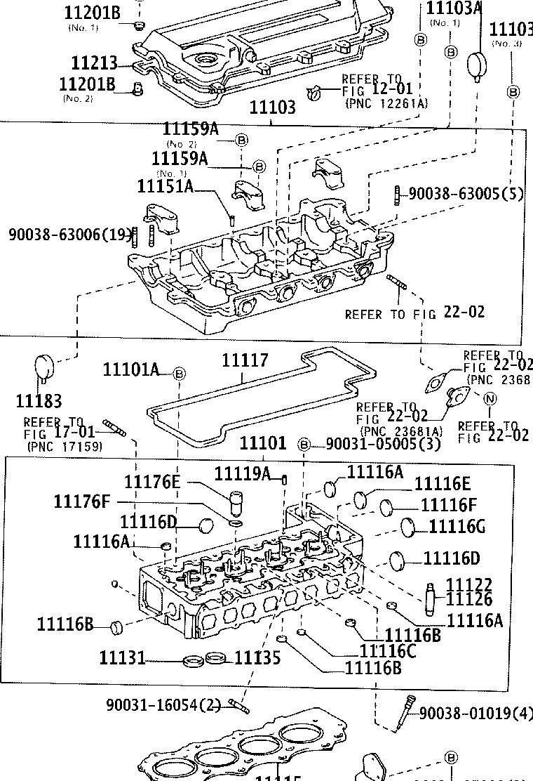 11101-49385 HEAD SUB-ASSY, CYLINDER product image