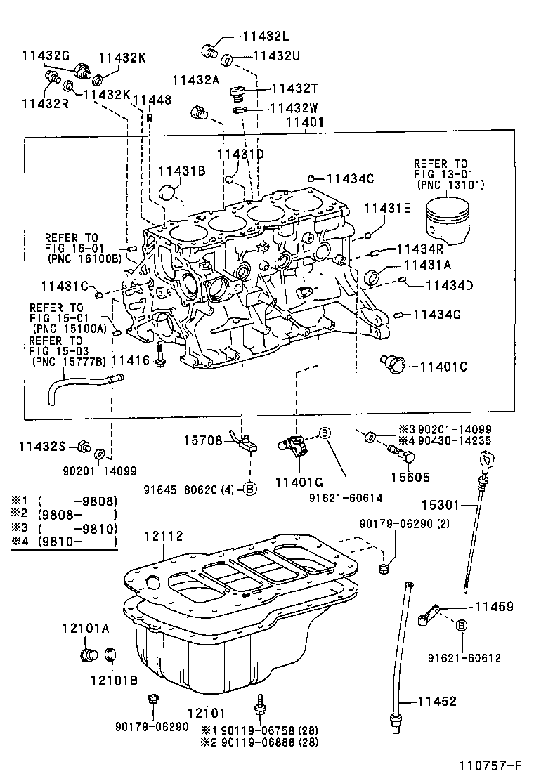 11401-09130 BLOCK SUB-ASSY, CYLINDER product image
