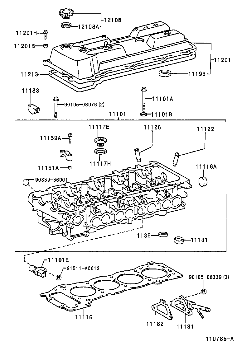 11115-05010-B0 GASKET, CYLINDER HEAD product image
