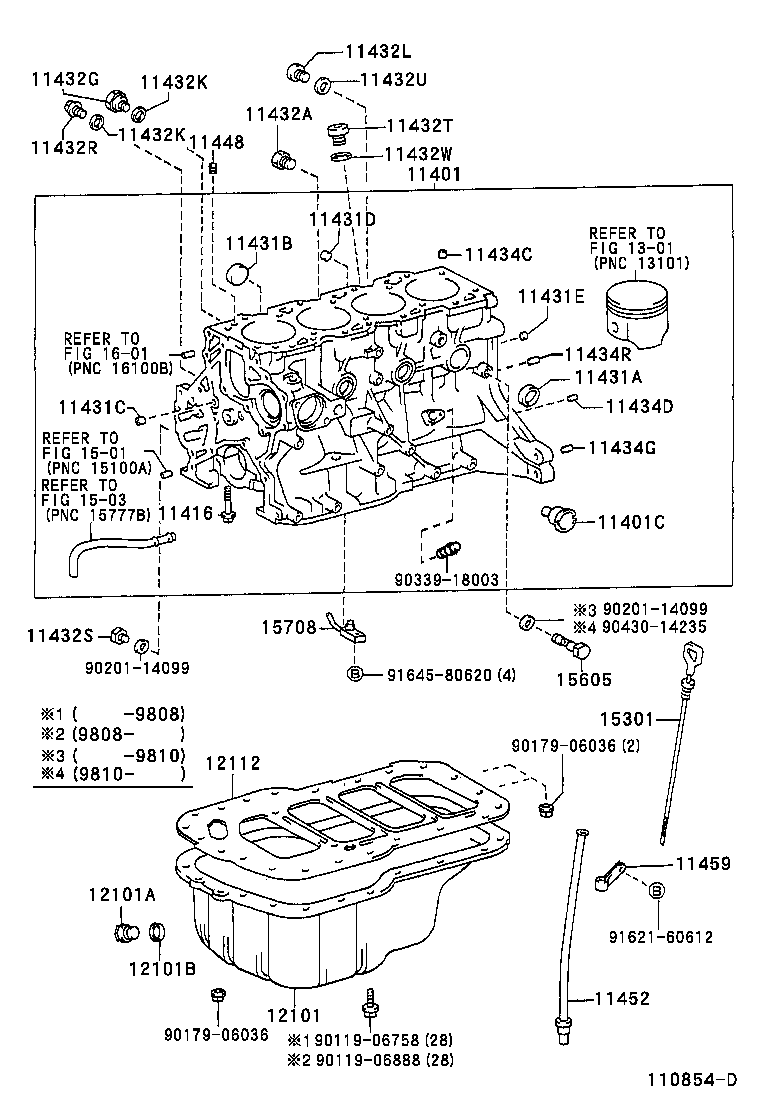 11401-09130 BLOCK SUB-ASSY, CYLINDER product image