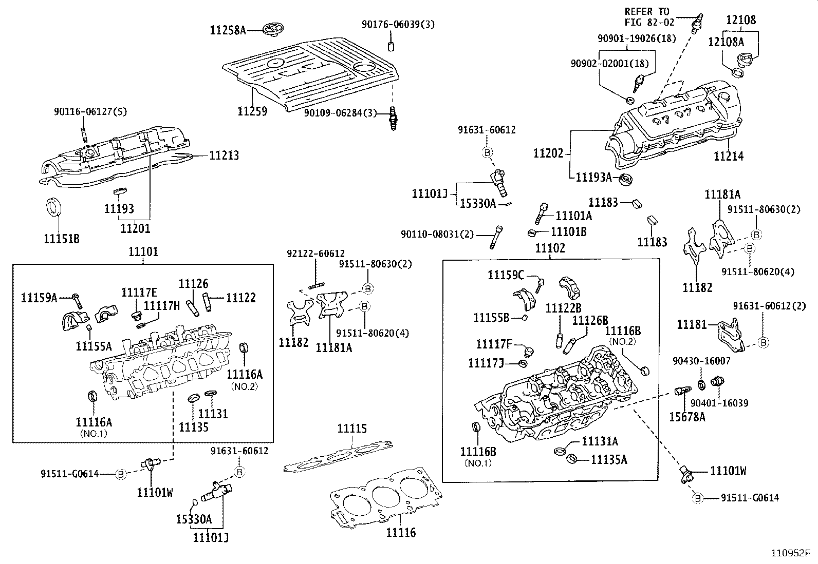 11101-29436 HEAD SUB-ASSY, CYLINDER product image