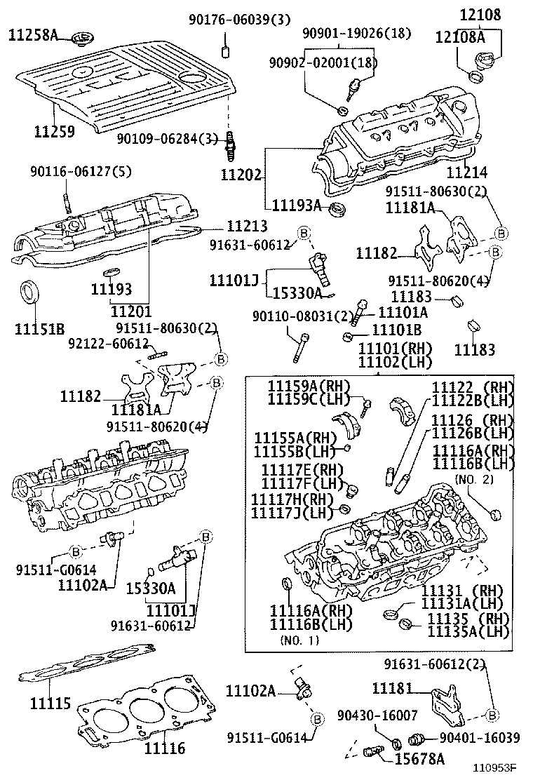 11102-29057 HEAD, CYLINDER, LH product image