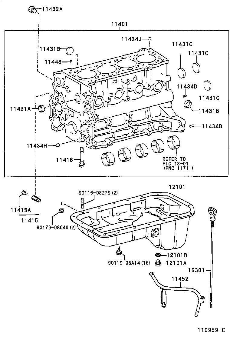 11409-48010 GUIDE, OIL LEVEL GAGE product image