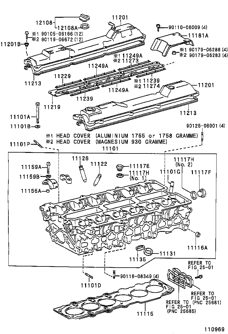 11101-49328 HEAD SUB-ASSY, CYLINDER product image