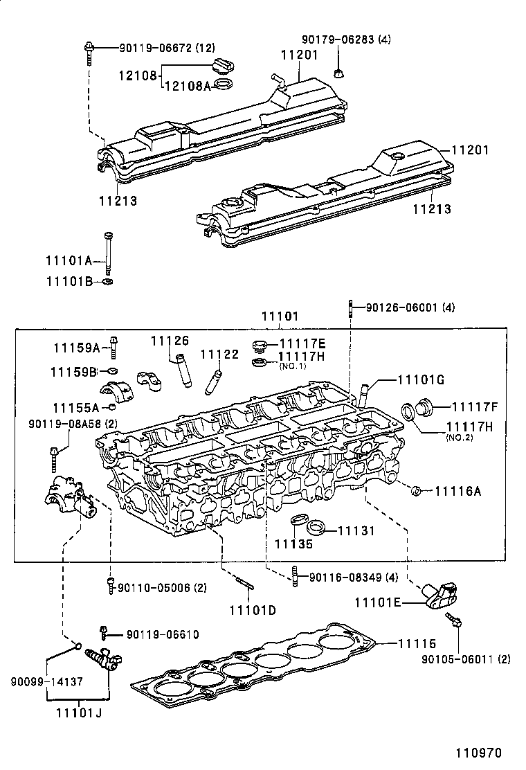 11101-49328 HEAD SUB-ASSY, CYLINDER product image