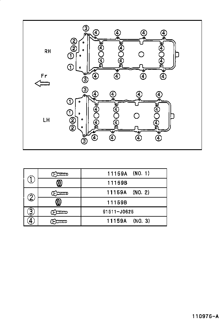 11202-17011 COVER SUB-ASSY, CYLINDER HEAD, NO.2 product image