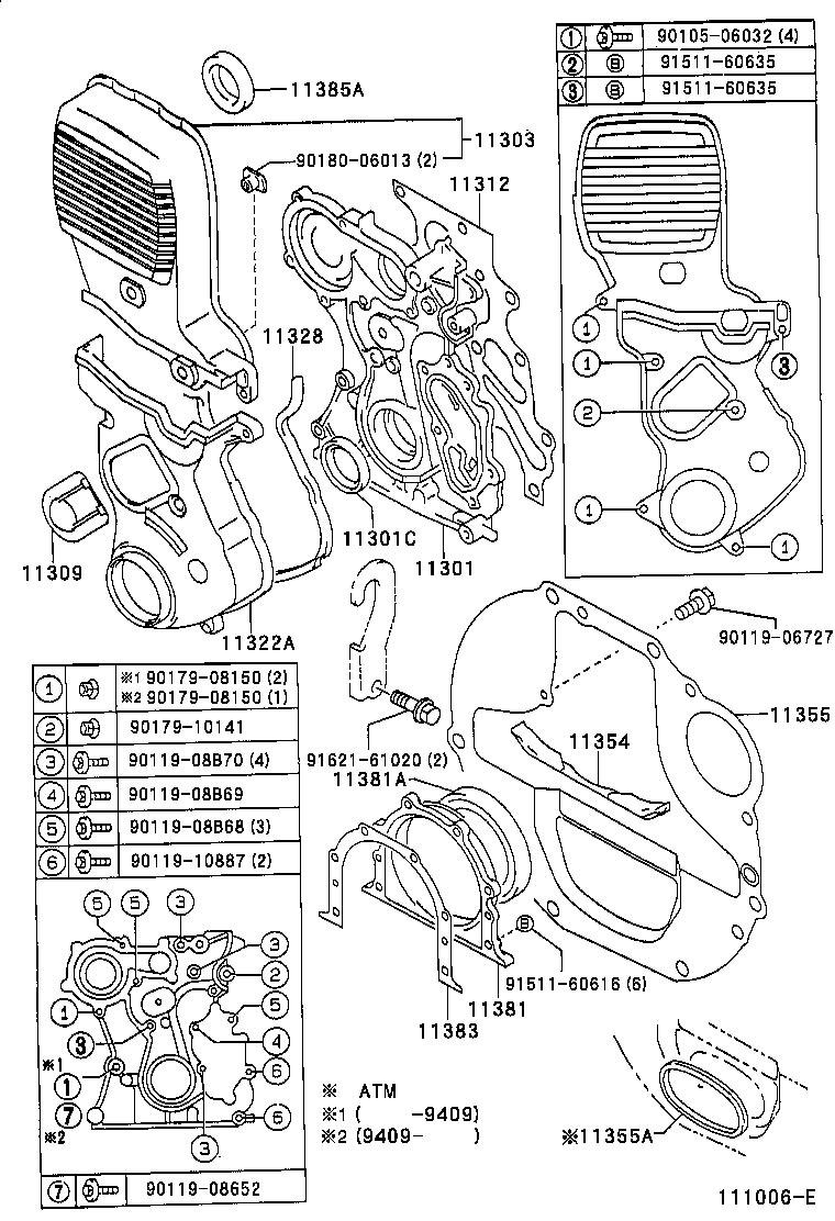 11302-46030 COVER, TIMING BELT, NO.1 product image