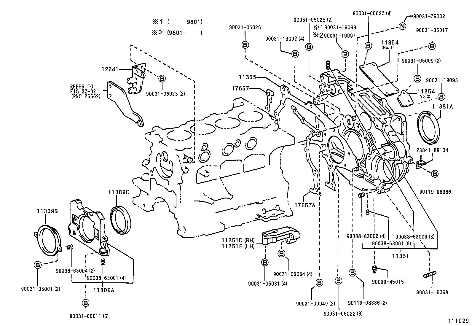 90033-19003 SEAL, ENGINE REAR OIL product image