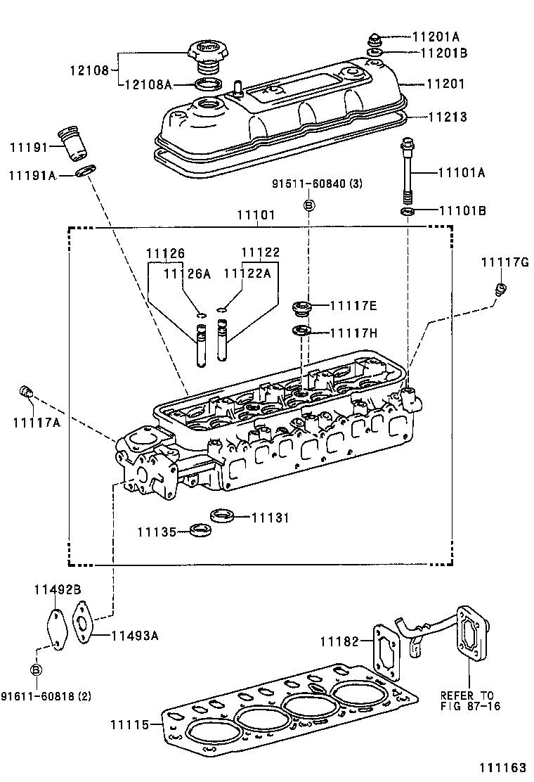 11115-05020-B0 GASKET, CYLINDER HEAD product image
