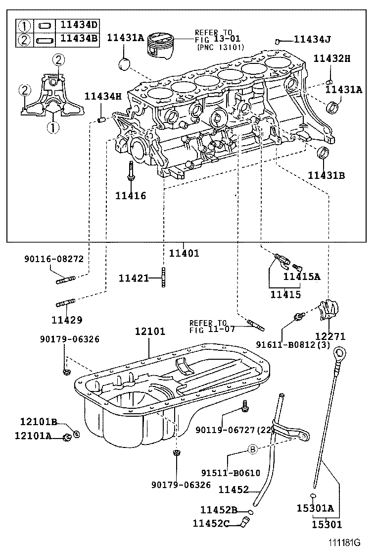 12102-46061 PAN SUB-ASSY, OIL, NO.2 product image