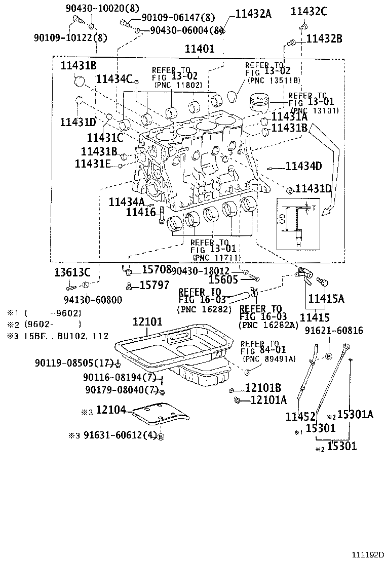 11401-59595 BLOCK SUB-ASSY, CYLINDER product image