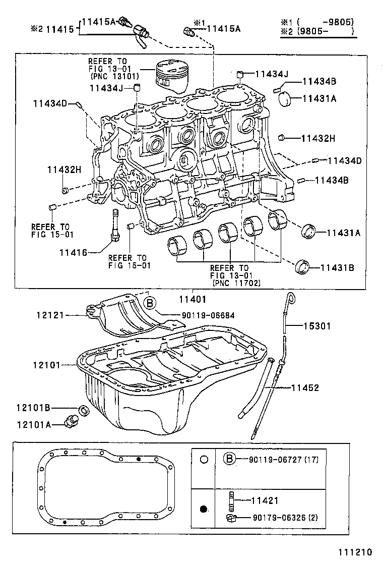 11401-79676 BLOCK SUB-ASSY, CYLINDER product image