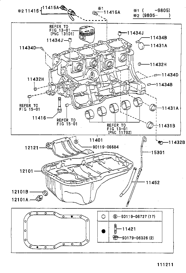 11401-09130 BLOCK SUB-ASSY, CYLINDER product image
