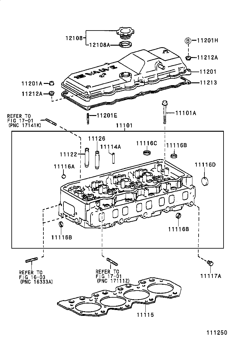 11101-49385 HEAD SUB-ASSY, CYLINDER product image