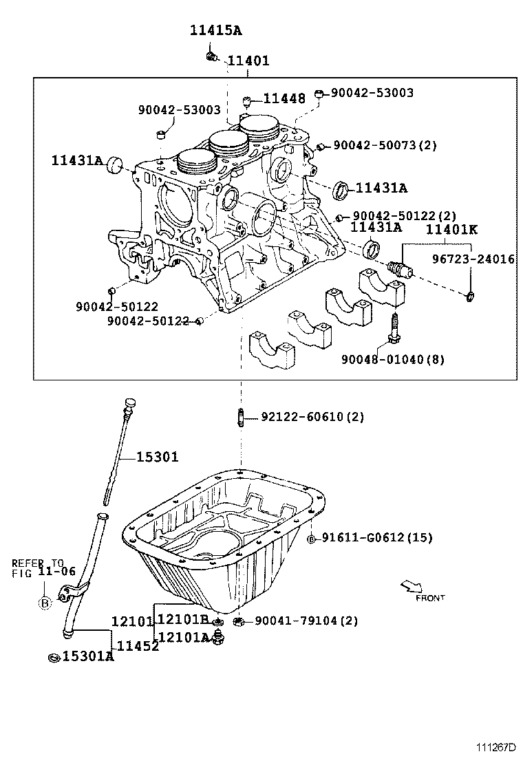11409-97201 GUIDE, OIL LEVEL GAGE product image
