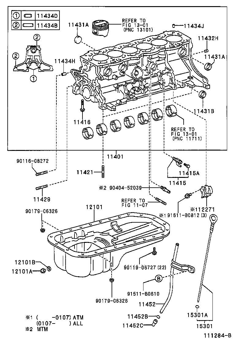 11401-49668 BLOCK SUB-ASSY, CYLINDER product image