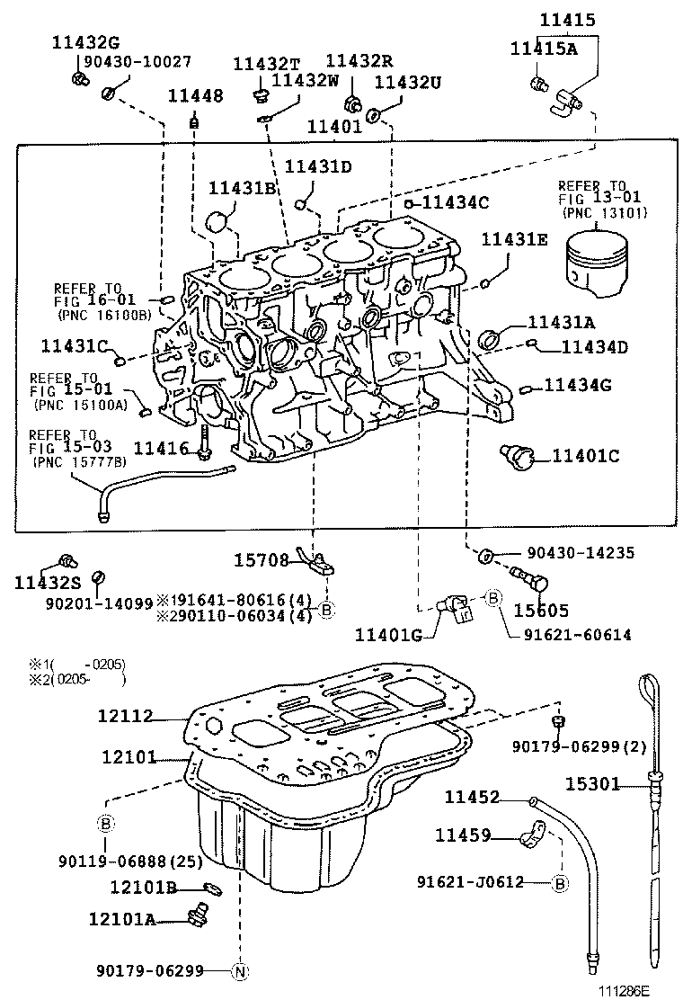 11401-69846 BLOCK SUB-ASSY, CYLINDER product image