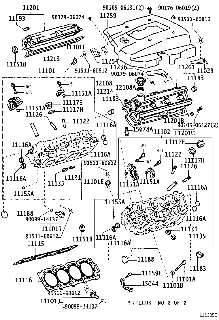 11101-49327 HEAD SUB-ASSY, CYLINDER product image