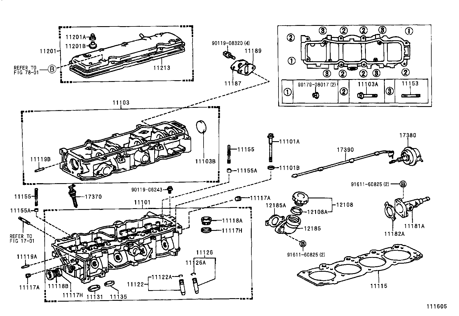 11101-69045 HEAD SUB-ASSY, CYLINDER product image
