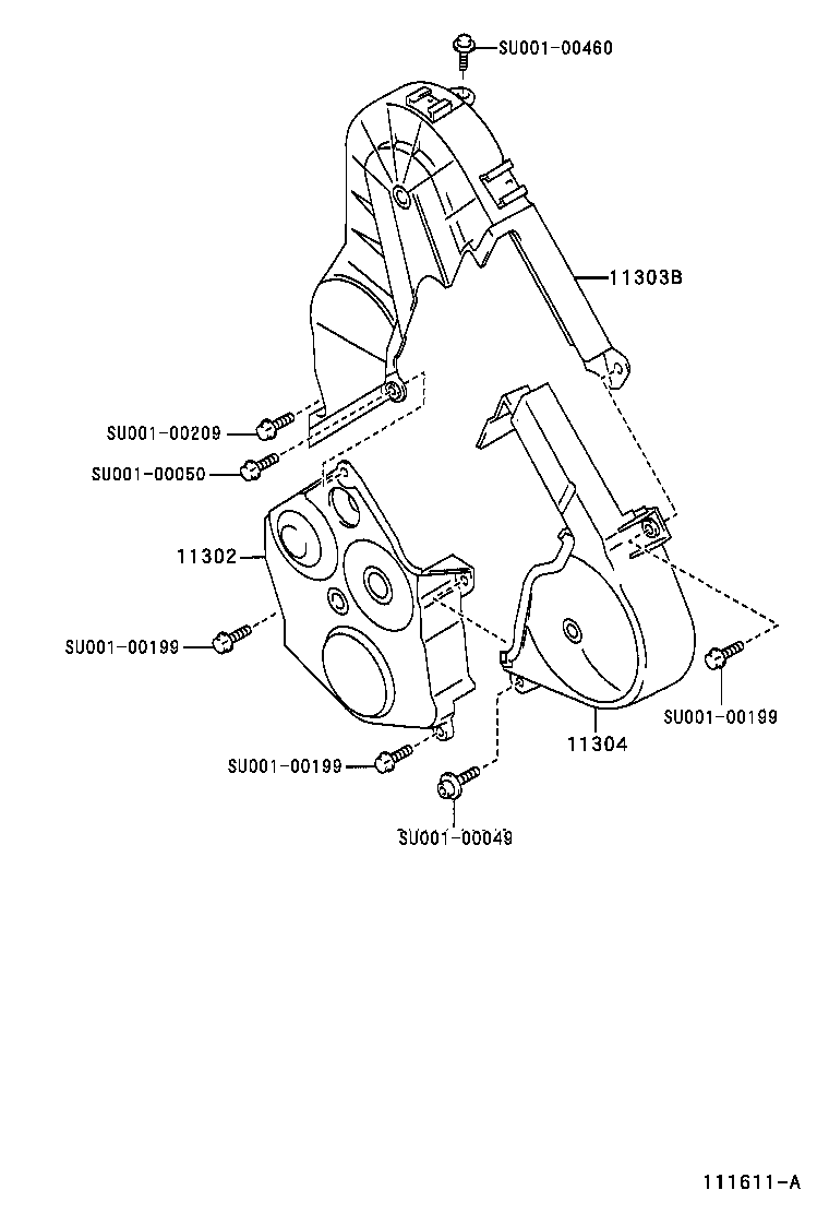 11302-11110 COVER SUB-ASSY, TIMING CHAIN OR BELT product image