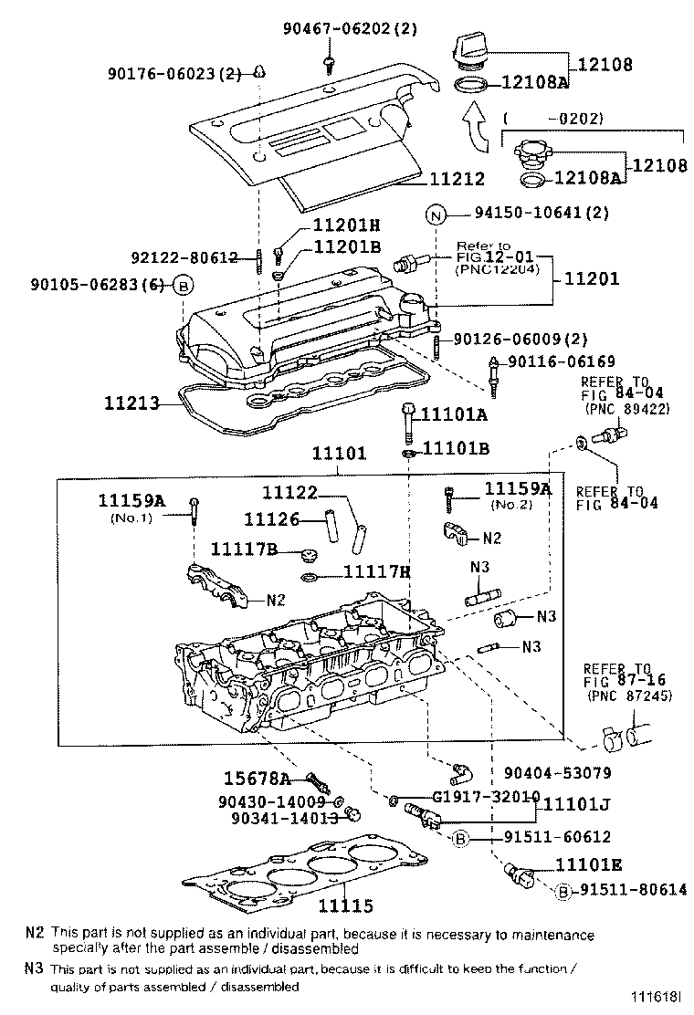 11101-22081 HEAD SUB-ASSY, CYLINDER product image