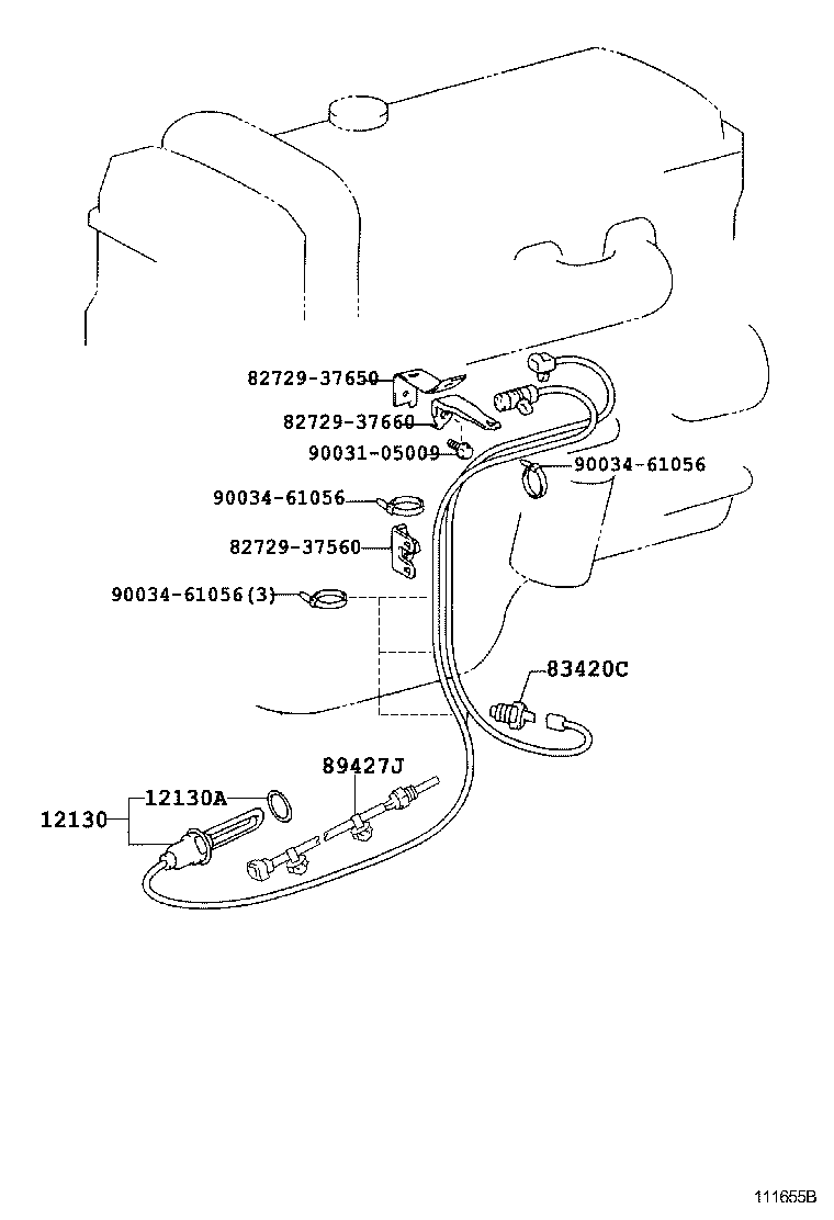 11409-78040 GUIDE, OIL LEVEL GAGE product image