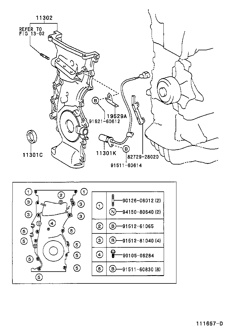 90311-38078 SEAL, OIL(FOR TIMING GEAR CASE OR TIMING CHAIN CASE) product image