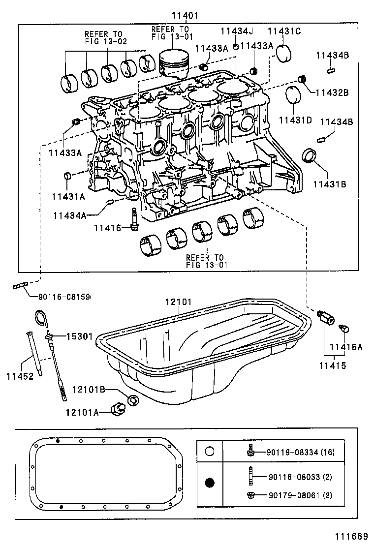 11401-09072 BLOCK SUB-ASSY, CYLINDER product image