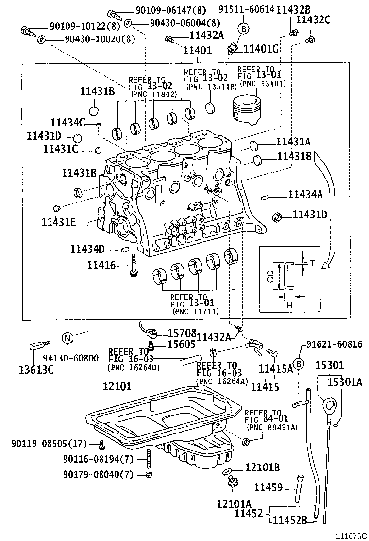 11401-59595 BLOCK SUB-ASSY, CYLINDER product image