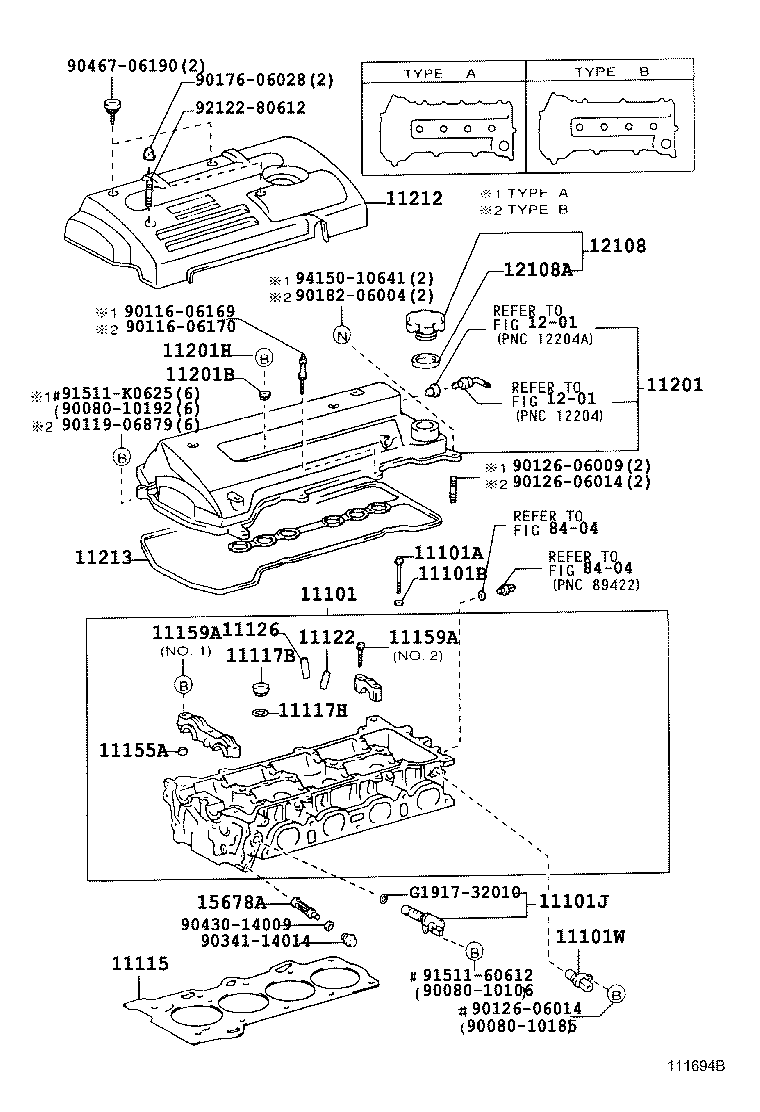 11101-22040 HEAD SUB-ASSY, CYLINDER product image
