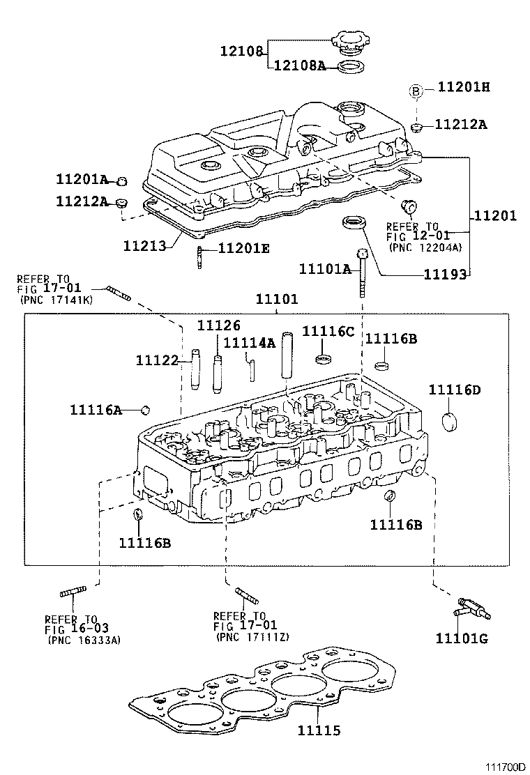 11101-78070 HEAD SUB-ASSY, CYLINDER product image