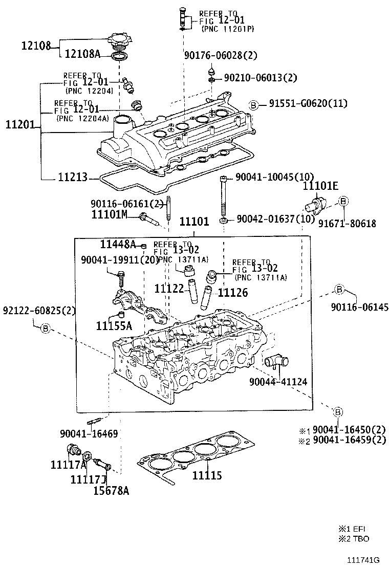11101-97406 HEAD SUB-ASSY, CYLINDER product image